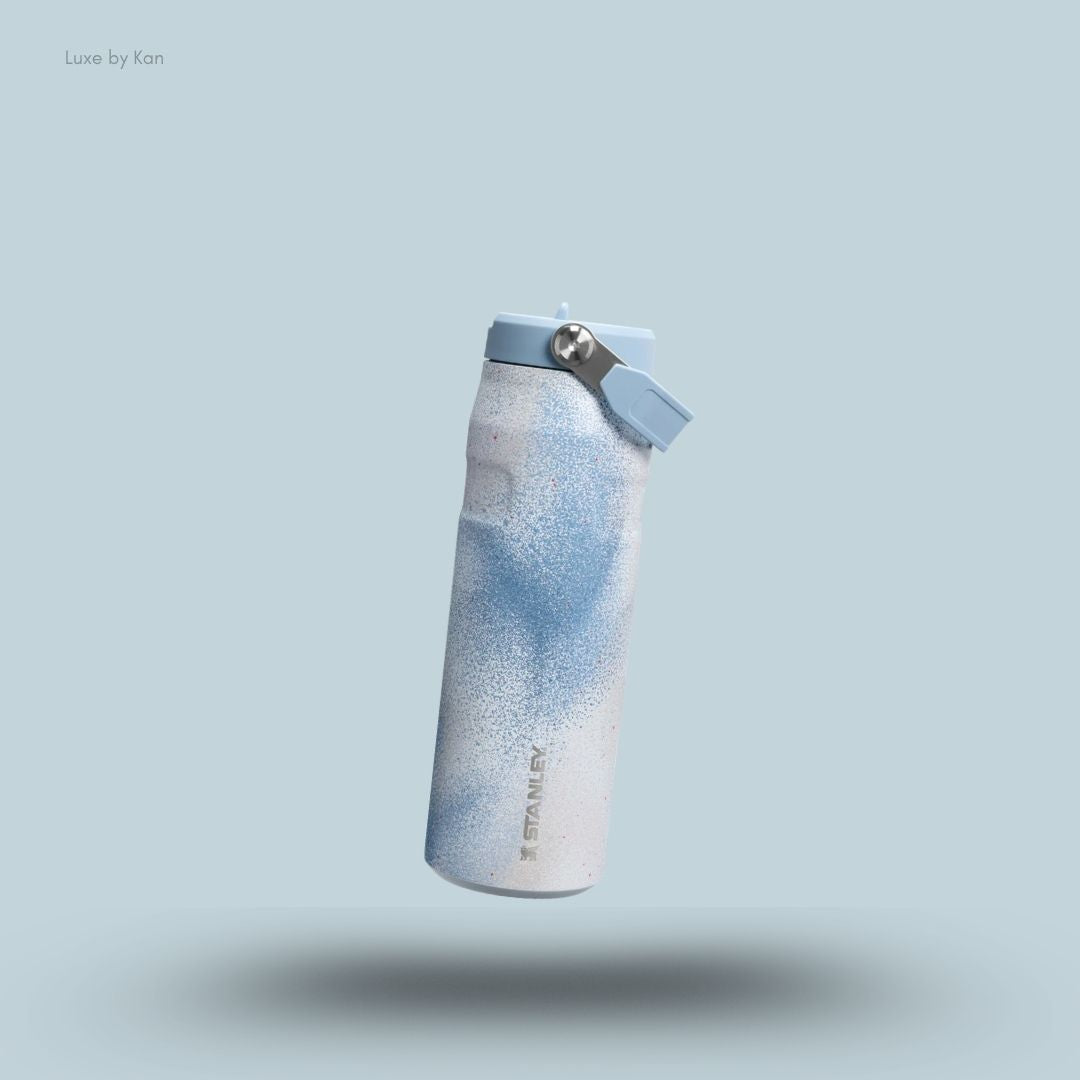 Stanley IceFlow Bottle Flip Straw 2.0 0.71L Slate Blue Techgrain colour leakproof lightweight water bottle front view India