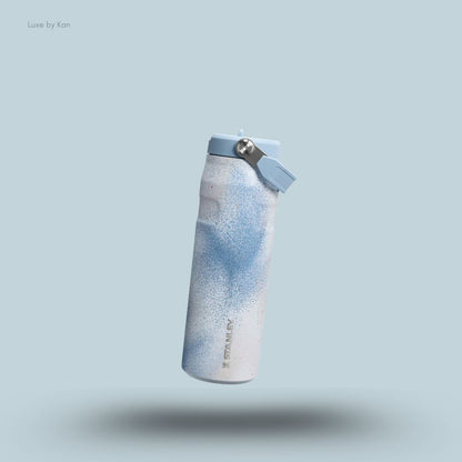 Stanley IceFlow Bottle Flip Straw 2.0 0.71L Slate Blue Techgrain colour leakproof lightweight water bottle front view India
