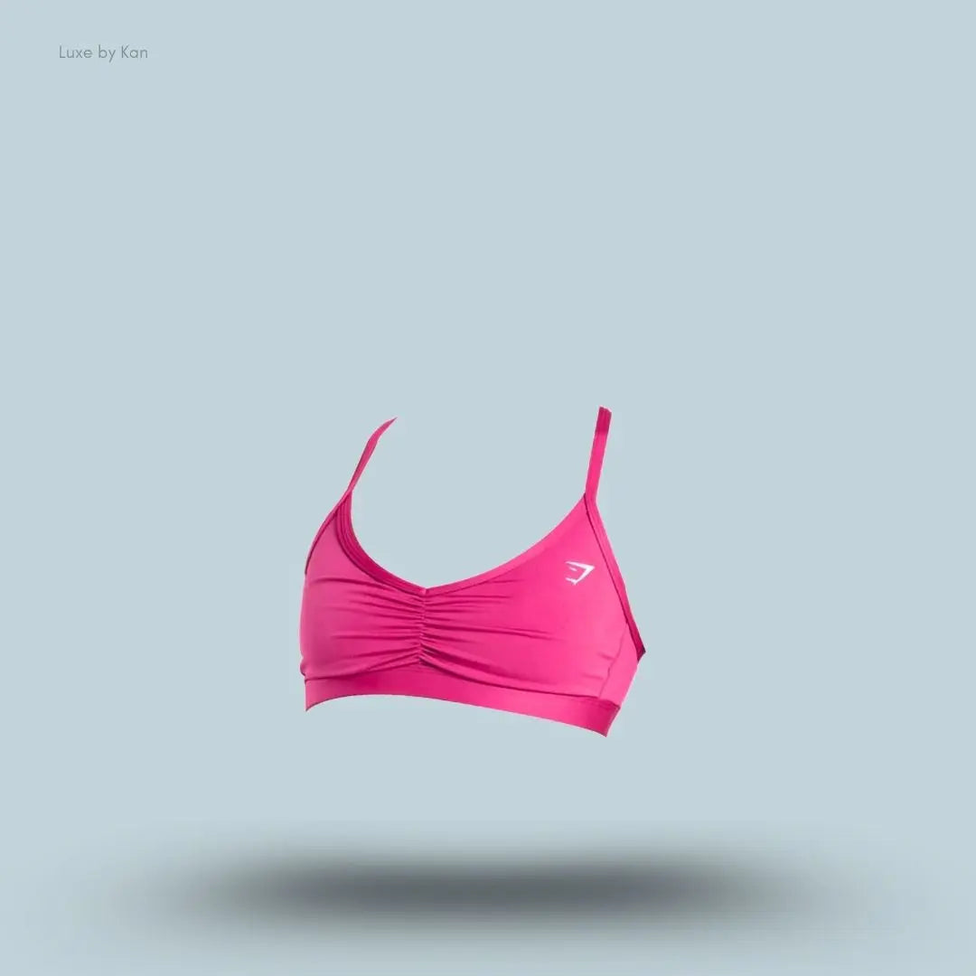 GYMSHARK RUCHED STRAPPY SPORTS BRA Light Support