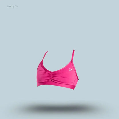 GYMSHARK RUCHED STRAPPY SPORTS BRA Light Support