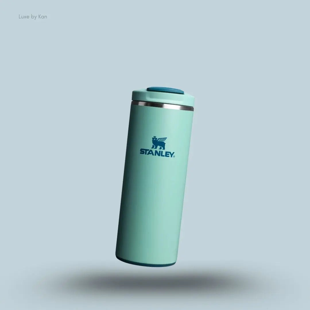 Stanley Transit Fliptop Mug 0.35L Spring Green colour front view AeroLight technology India