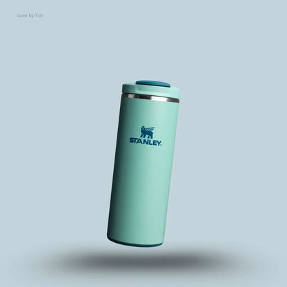 Stanley Transit Fliptop Mug 0.35L Spring Green colour front view AeroLight technology India