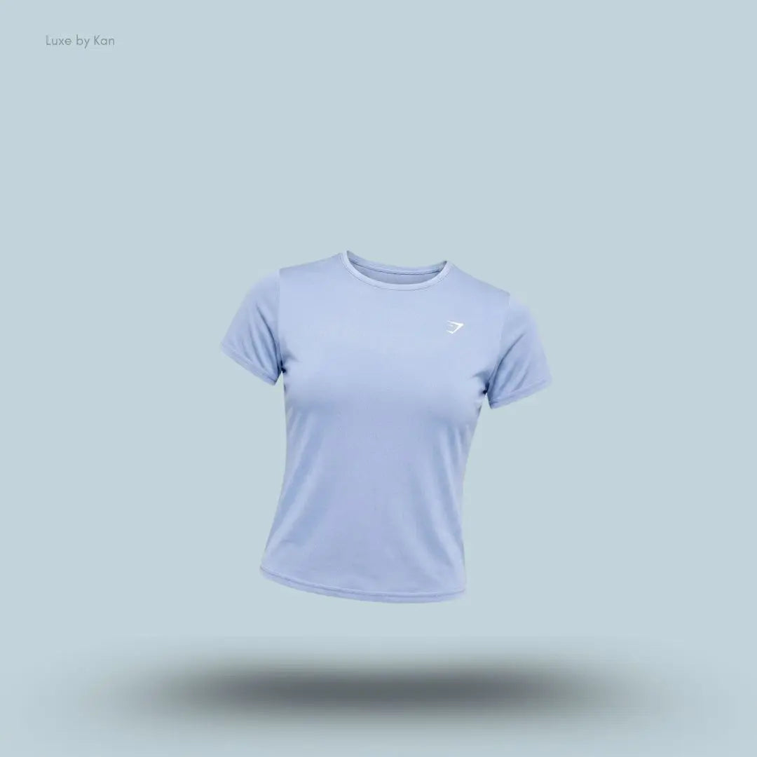 Gymshark Washed Pastel Baby Tee Steady Purple Wash regular fit midi length acid washed women's T-shirt front view India