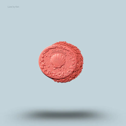 Flower Knows Shell's Jewel Silk Satin Blush in S01 Sunkissed Coral swatch, citrus coral glow