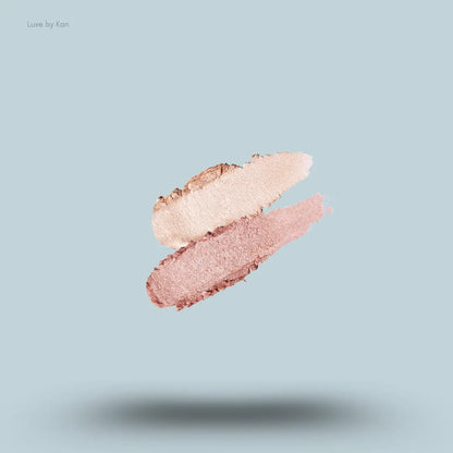 Flower Knows Shell's Jewel Highlighter Stick in Vanilla White swatch, creamy iridescent white shimmer