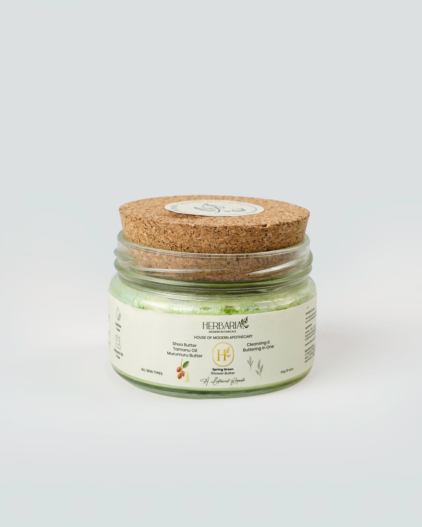 Herbaria - Modern Botanicals Spring Green Shower Butter 120gm