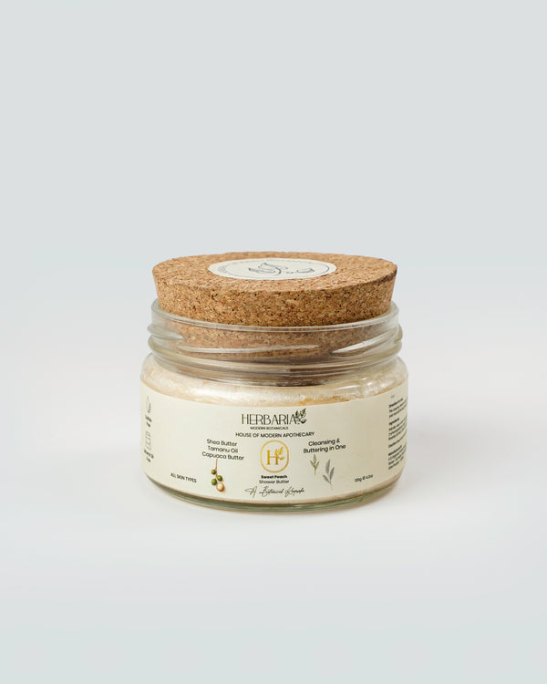 Herbaria - Modern Botanicals  Sweet Peach Shower Butter 120gm