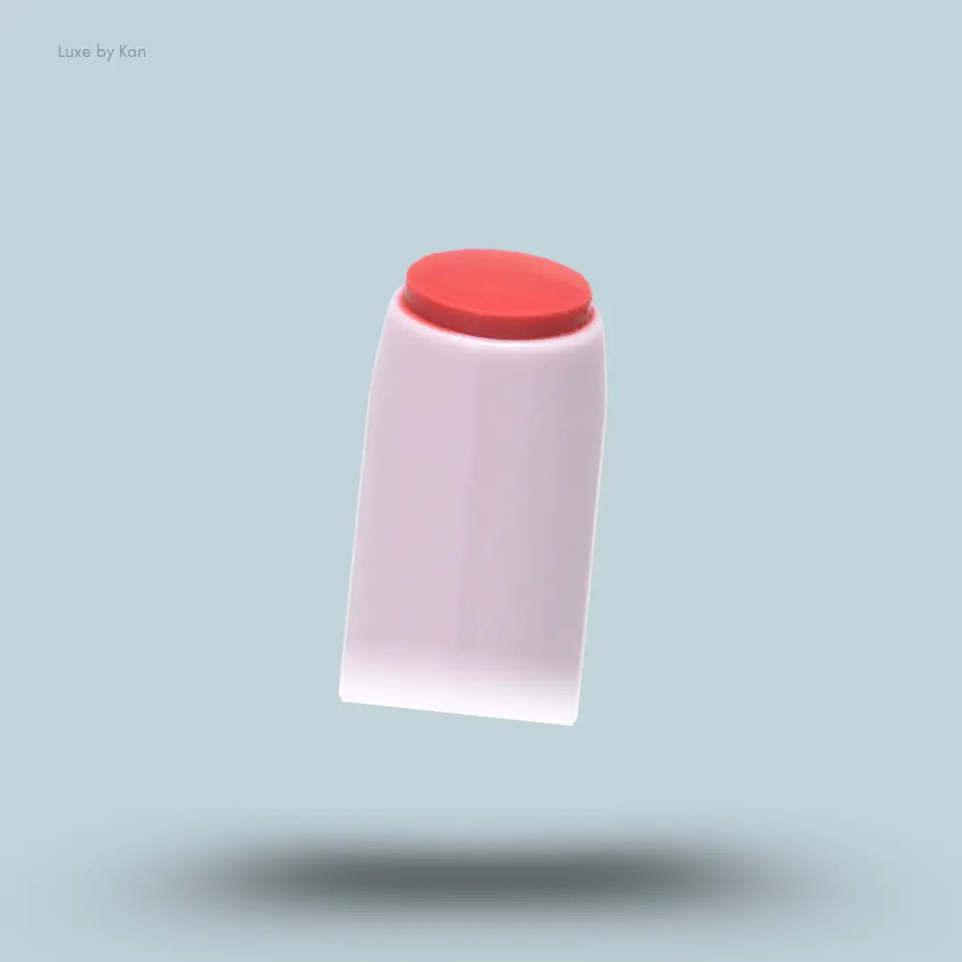 Canmake Stay-On Balm Rouge in Sweet Pea, close-up of the sheer pink balm tip