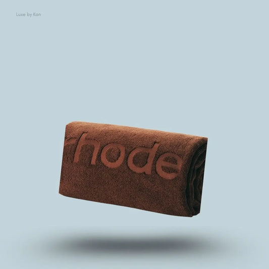 Rhode Skin Terry Towel Bronze oversized cotton terry beach towel with embroidered logo India
