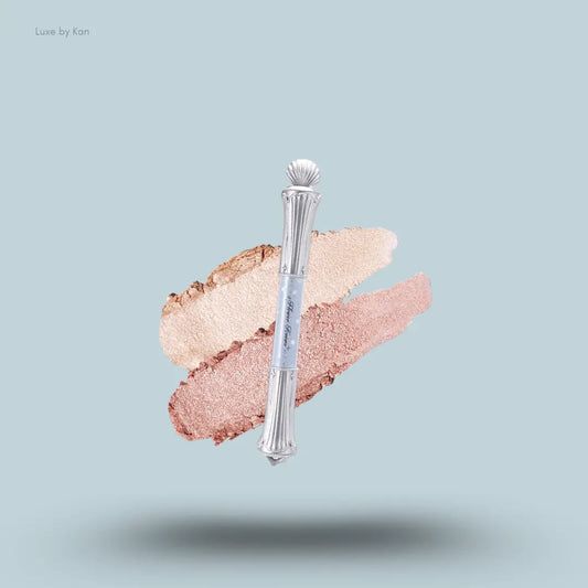 Flower Knows Shell's Jewel Dual-Ended Highlighter Stick in 01 Vanilla White, iridescent shimmer stick