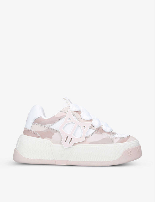 NAKED WOLFE City leather low-top trainers
