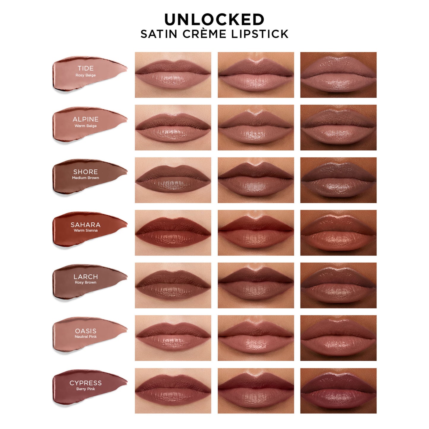 HOURGLASS Unlocked™ satin créme lipstick