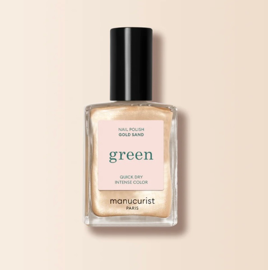 طلاء أظافر مانيكير باريس باللون الذهبي الرملي