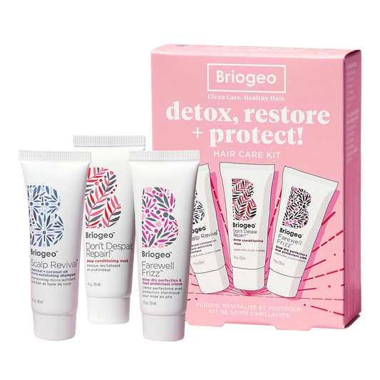 Briogeo Detox, Restore + Protect! Mini Hair Care Kit